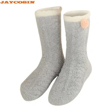 JAYCOSIN/1 пара, лидер продаж, высококачественные зимние женские теплые носки для сна, носки для полотенец, носки-тапочки, коралловые флисовые Носки для женщин, Новинка