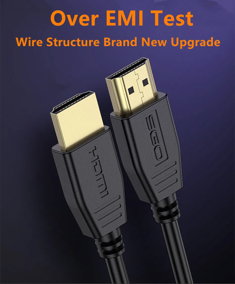 Кабель HDMI 8 к 2,1 версия 120 Гц 48 Гбит/с между мужчинами HD кабель-адаптер для HDR ТВ-проектор компьютер разъем шнур черный 1,8 м
