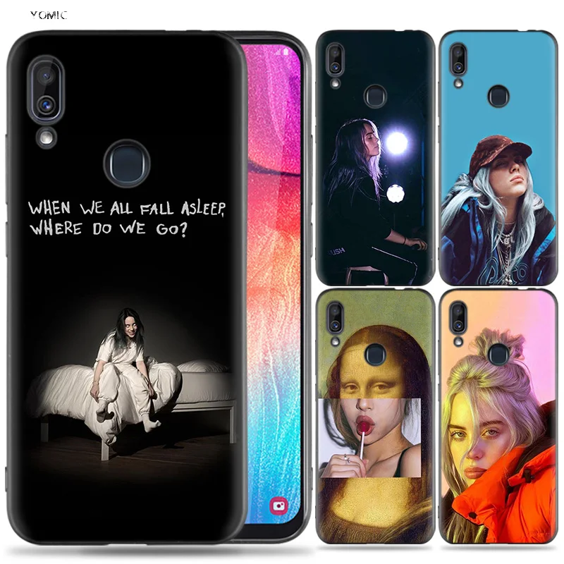 

Silicone Case for Samsung Galaxy A30 A50 A10 A20 A70 A40 M10 M20 M30 A6 A8 J4 J6 J8 Plus A7 A9 2018 Where Do We Go Billie Eilish