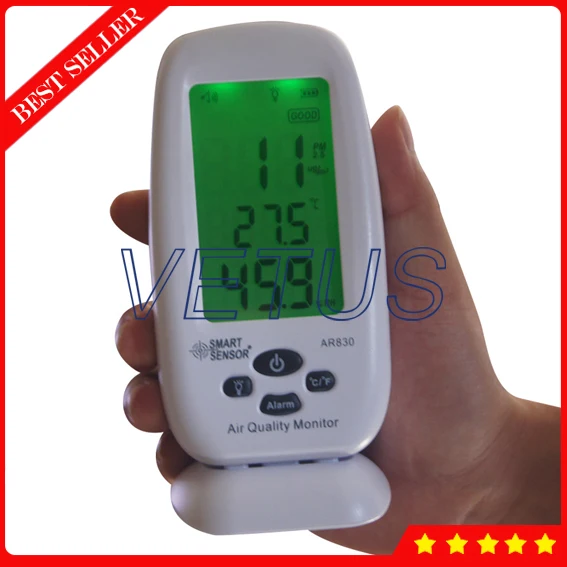 

Smart Sensor AR830 Digital Air Quality Monitor with Alarm pm 2.5 detector