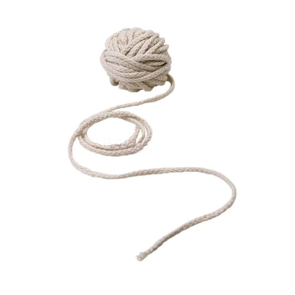 

5mm Cotton Rope Craft Decorative Twisted Cord Rope For Handmade Decoration DIY Lanyard Ficelles Couleurs Thread Cord