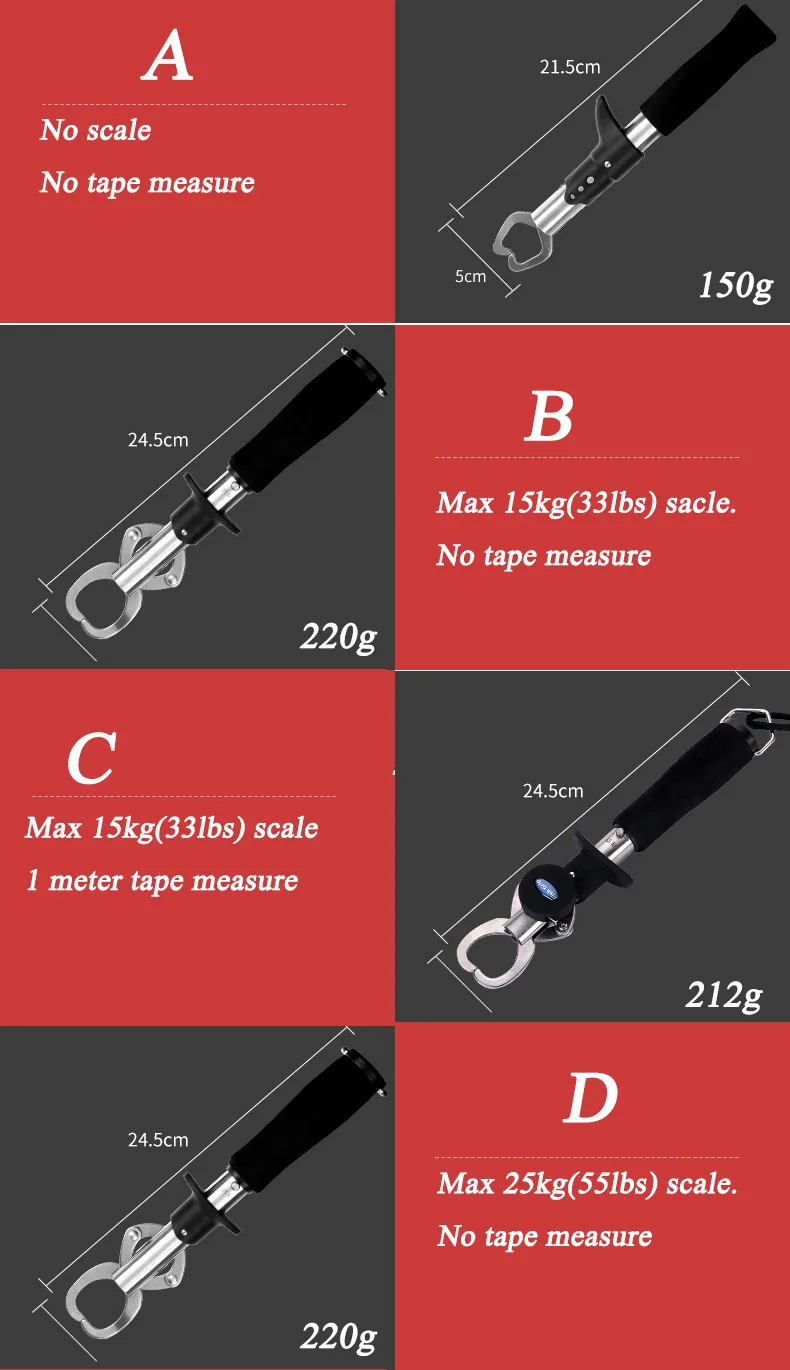 Нержавеющая сталь рыба захват Вес весы рулетка рыболовные плоскогубцы захват для губ профессиональный держатель удочка для ловли карпа