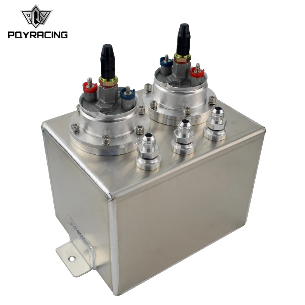 PQY 3L Dual BILLET ALUMINUM FUEL SURGE TANK / SURGE TANK With 2pc 044