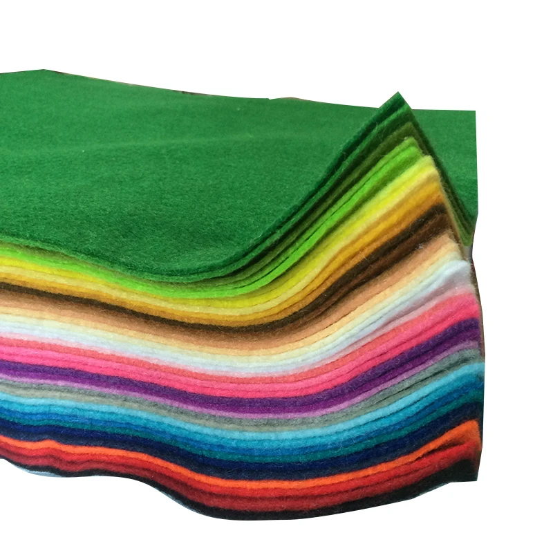 

40 Color 1mm Soft Felt Fabric Polyester Non woven Vilt Cloth Handmade DIY Crafts feutrine Flower Tela fieltro manualidades