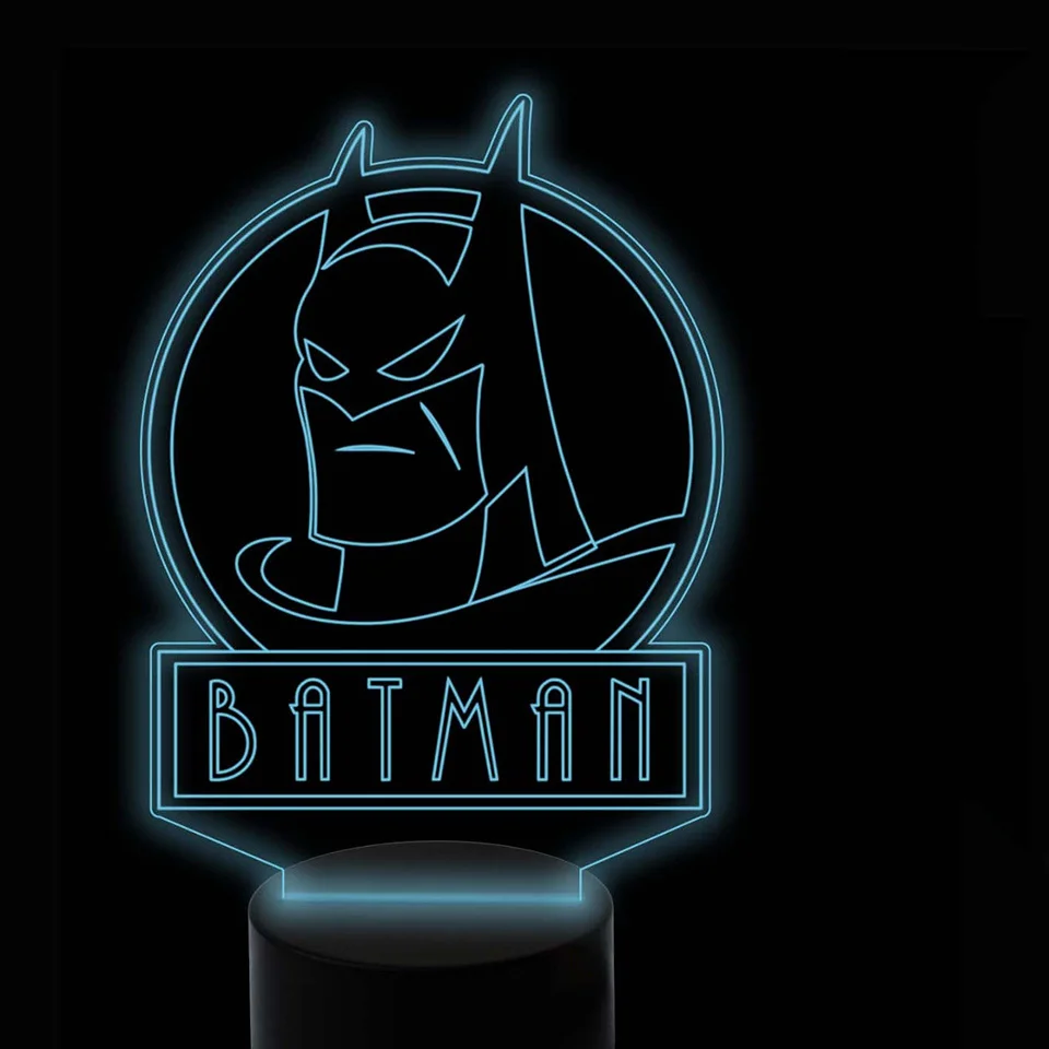 

3D Visual Colorful Change Batman Modelling Led Night Light For Kids Touch Button Usb Desk Lamp Baby Bedside Sleep Lighting Decor