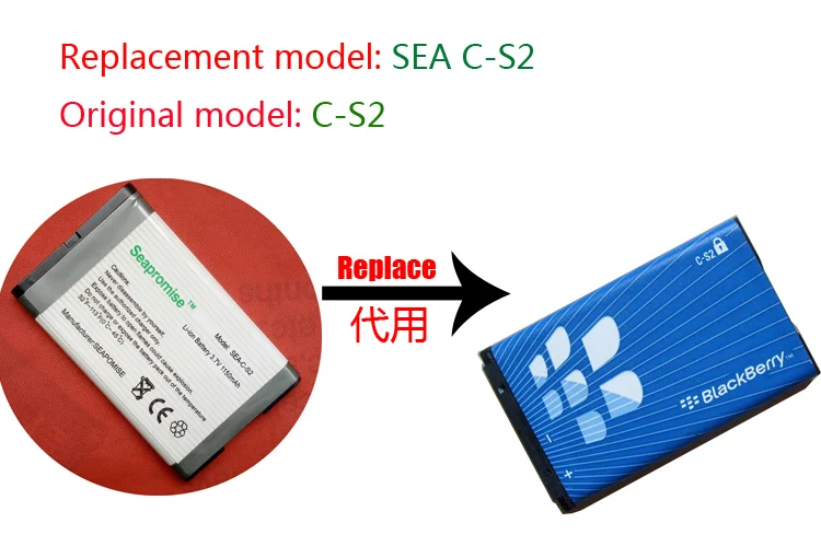 10 шт./партия C-S2 C S2 CS2 батарея для Blackberry Curve 9300 8300 8310 8320 8520 8530 8700 8703e