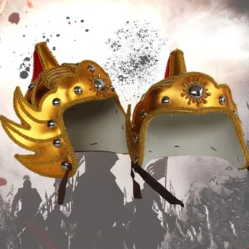 

armored warrior hat Chinese General warrior armor cap for men halloween cosplay hat carnival cosplay hat warrior hats