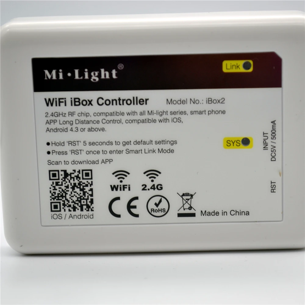 Ми свет 2,4 г Беспроводной Wi-Fi приложение IOS Android RF сенсорный пульт дистанционного управления для RGB RGBW Wi-Fi светодиодный RGB контроллер для светодиодный полосы света