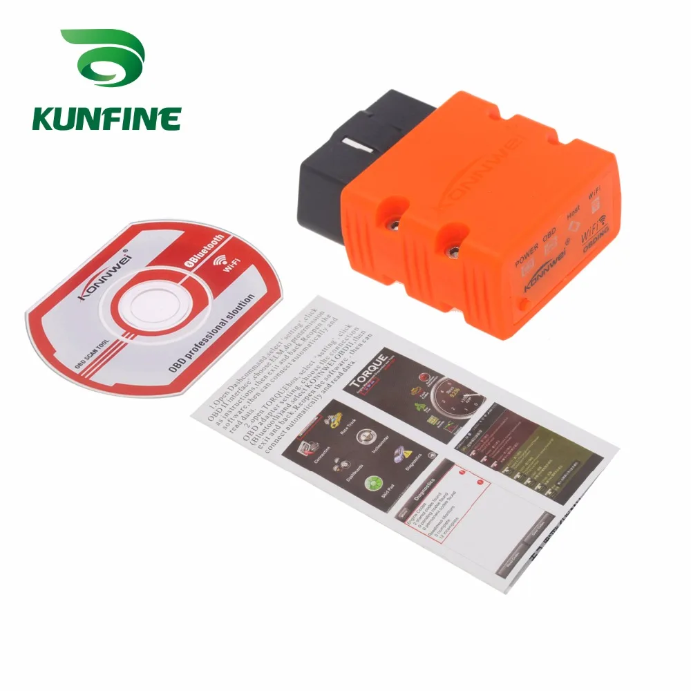 KW902 WI-FI ELM327 Авто OBD2 читателя Кода мини ELM327 KW902 WI-FI диагностического рабочий инструмент для IOS Android для iPhone