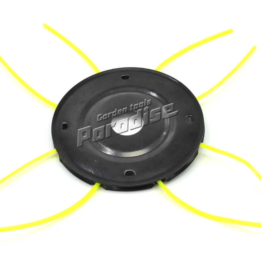Brush Cutter Metal Trimmer Head with 4 Free Trimmer Lines Iron Grass