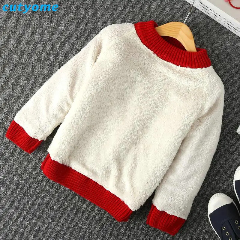 Kids Boys Girls Sweater Autumn Warm Fleece Cardigans Clothing For Children Pullover Toddler Jumper Winter Clothes Girl Sweaters (2)