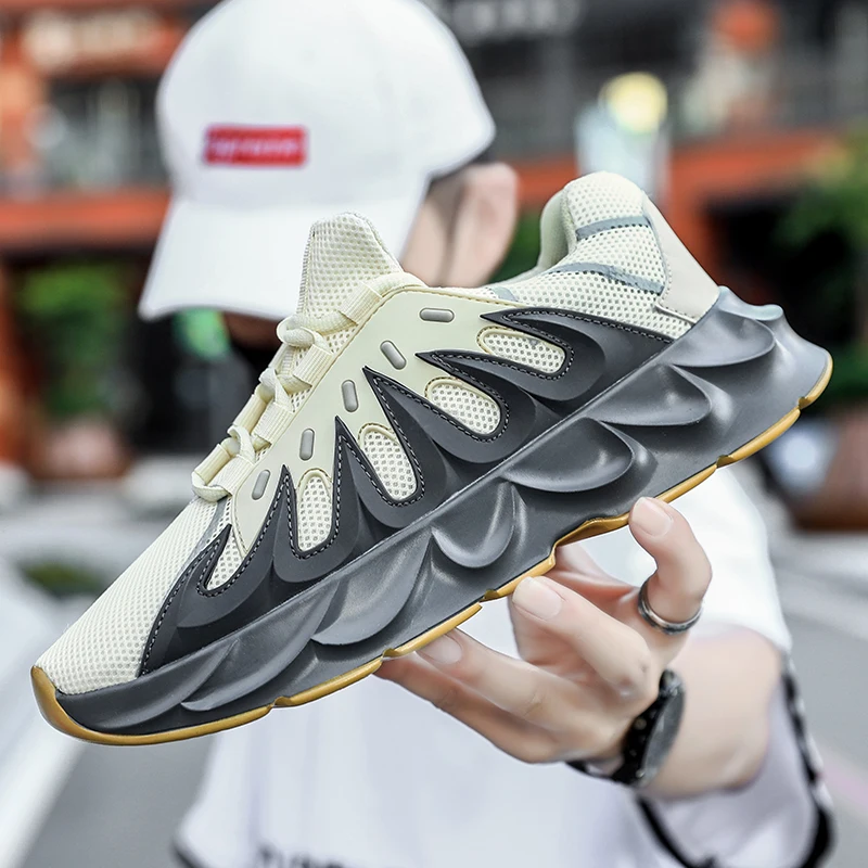 

2019 Fashion Running Shoes for Men Mesh Sneakers Breathable Outdoor Athletic Walking Sport Shoe Zapatillas Hombre Deportiva