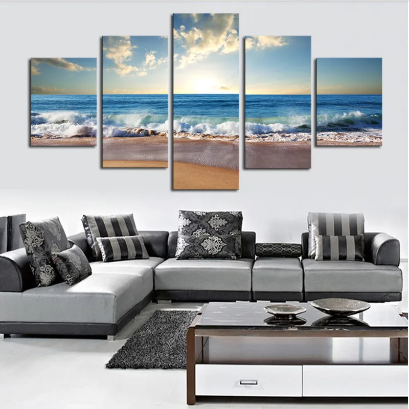 5pc Unframed Modern Art Oil Painting Print Canvas Picture Home Wall Room Decor k 