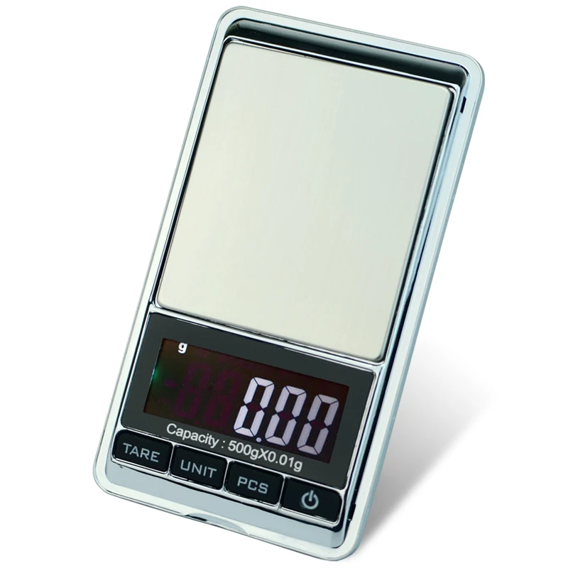 

High precision 500g x 0.01g Digital Jewelry Scale Weighing Tool Diamond Gold Bijoux Balance Weight Gram LCD Electronic