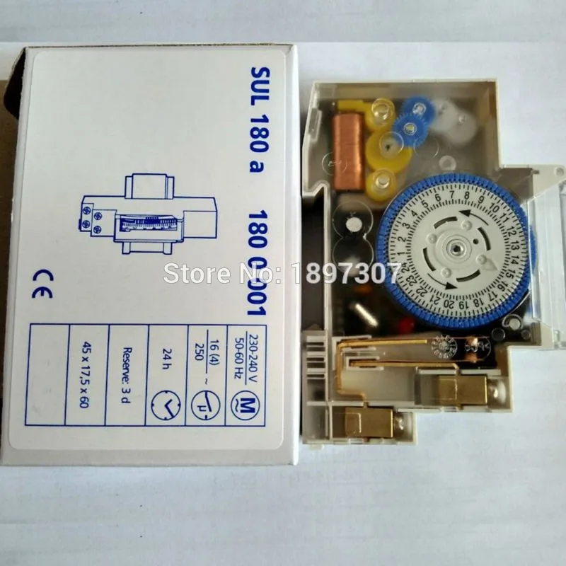 CE SUL180a 15 Minutes Staircase Time Switches , AC220V 16A DIN rail