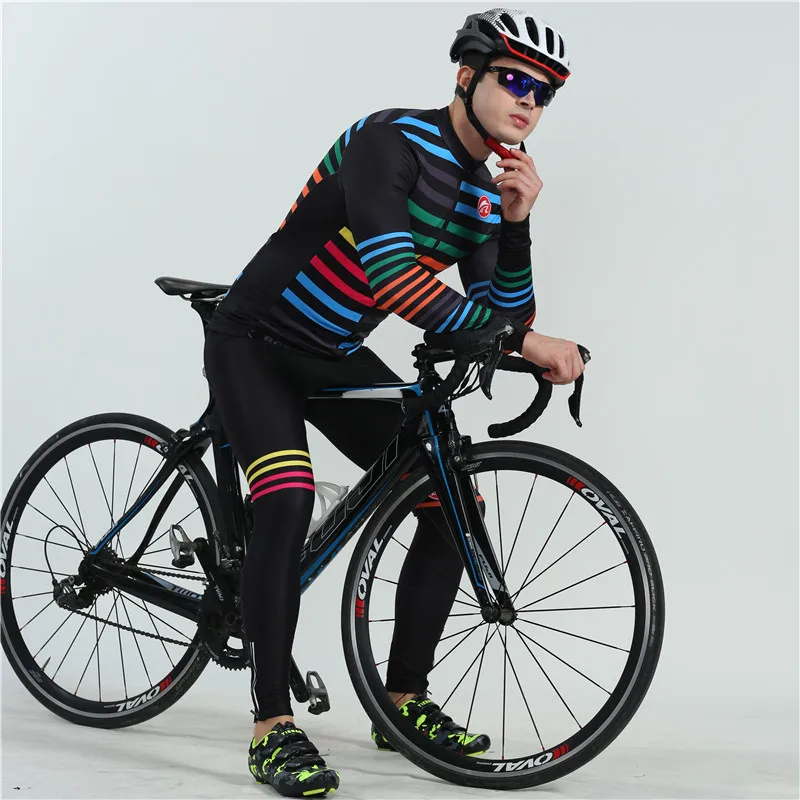 2019 winter sports cycling jersey set men long sleeve fleece warm bike clothing uniforme ciclismo hombre triathlon suit swimwear