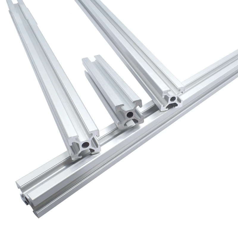 2pcs 300 400 450 500 600MM CNC European Standard Linear Rail 2020 Aluminum Profile Extrusion for DIY 3D printer workbench parts |