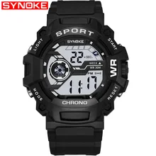 SYNOKE Men Sport Watches Student Children Watch Boys Male Clock 2019 LED Digital Wristwatch Electronic Wrist Watch For Men