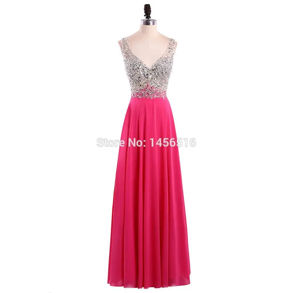 2019 New V-Neck Evening Dress Long Party Gowns Formal Pageant Celebrity Long Dress Vestidos De Novia 09184W
