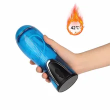 Heating Masturbation Cup Induction Interaction Artificial Vagina Pussy Aircraft Cup Adult Products Sex Toys For Men Masturbators