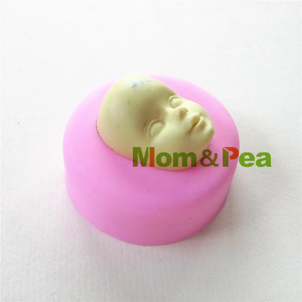 0838 Бесплатная доставка силиконовая форма в форме лица Mom & Pea украшение для торта 3D