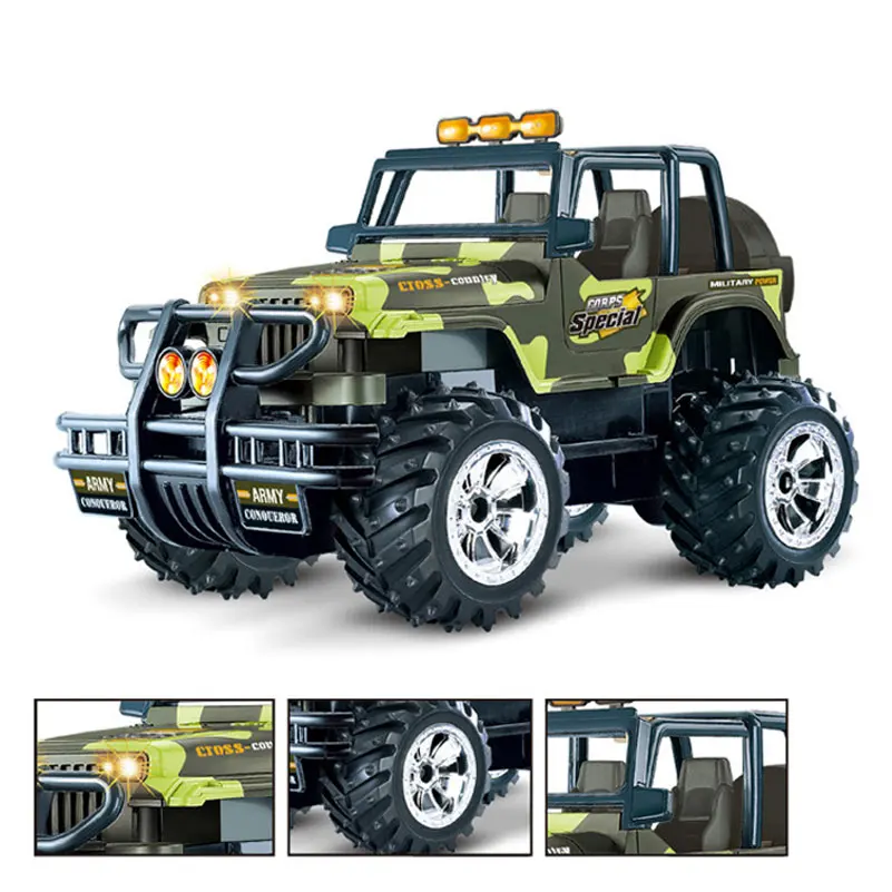 

RC Car 1/14 Scale Control Remote 2WD Electric Rock Racer Desert Off-Road Truck baja with 2.4GHz Radio System RTR Kids Gifts