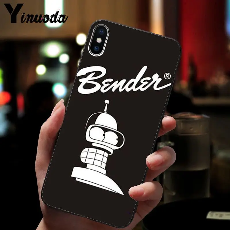 11pro MAX Futurama Bender Bite My Shiny рукоделие принт рисунок чехол для телефона чехол для iPhone 8 7 6S Plus X XS MAX 5 5S SE XR чехол