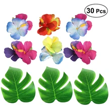 30 шт. 8 дюймов моделирование черепаха лист набор зеленый лист Гавайи свадебные украшения стола вечерние принадлежности