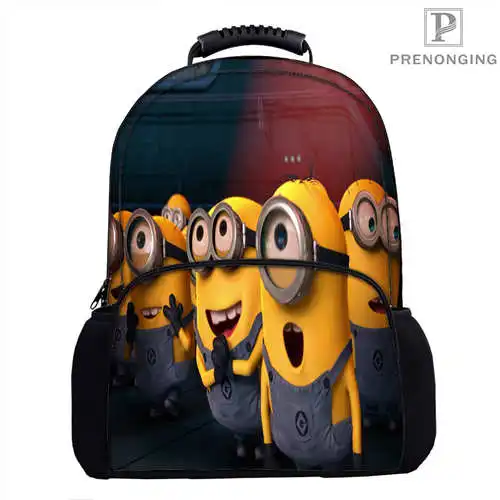 

Custom 17inch minions (1) Backpack 3D Printing School Women Men Travel Bags Boys Girls Book Computers Bag#181023-001-minions