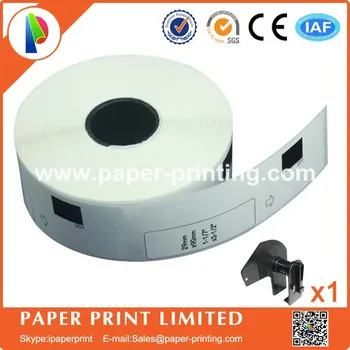 

30x Rolls Brother Compatible Labels dk11201 dk1201 with 1 reusable cartridges frames dk1201 dk-1120129 x 90mm