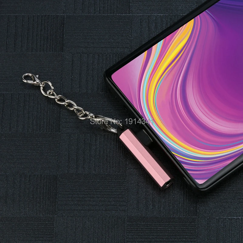 1000 шт type C USB C до 3,5 мм аудио адаптер для внешнего микрофона 3,5 мм гнездо для подключения наушников микрофонный адаптер с цепочкой