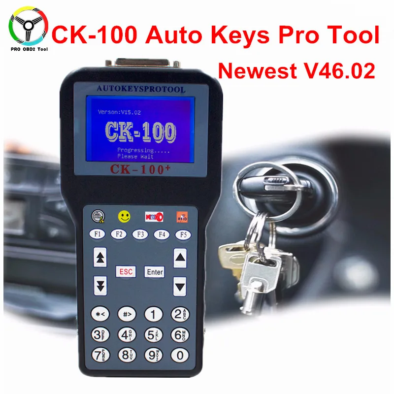 

CK100 Auto Key Programmer V46.02 Latest Generation Of SBB CK-100 Auto Key Pro Tool Support Multi-Brand Cars With 1024 Tokens