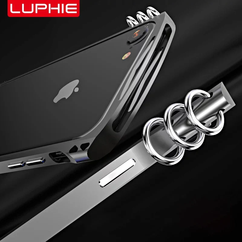 imágenes para Moda Diseño Luphie iPhone7 Isomería Side Case para Apple Caso de Parachoques Marco De Aluminio + Fibra de La contraportada para el iphone 7 imágenes para Moda Diseño Luphie iPhone7 Isomería Side Case para Apple Caso de Parachoques Marco De Aluminio + Fibra de La contraportada para el iphone 7