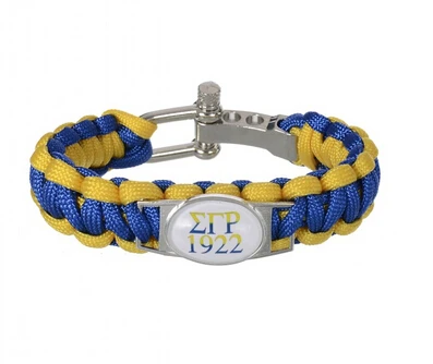 العرف اليونانية خطابات sgr منظمتنا 550 أساور سيغما غاما رو للتعديل بقاء سوار paracord