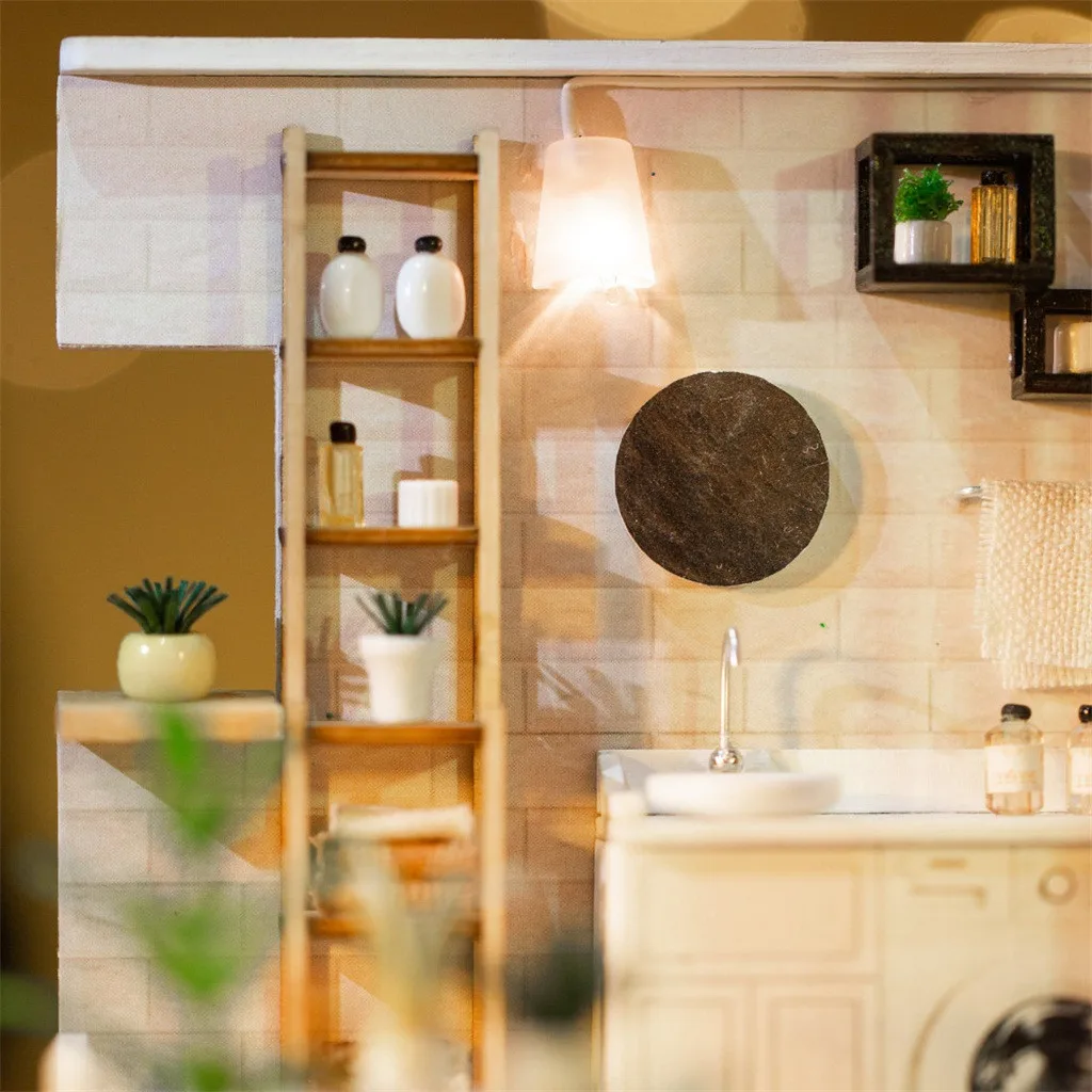 Девочка старой полосы времени DIY Миниатюрный Набор для кукольного домика
