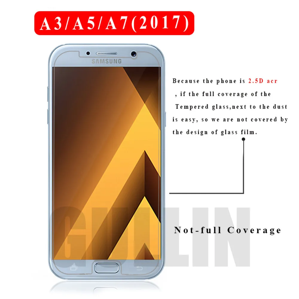 Защитное стекло закаленное для Samsung Galaxy J3 J5 J7 пленка A3 A5 A7 2015 2016 2017 защитный