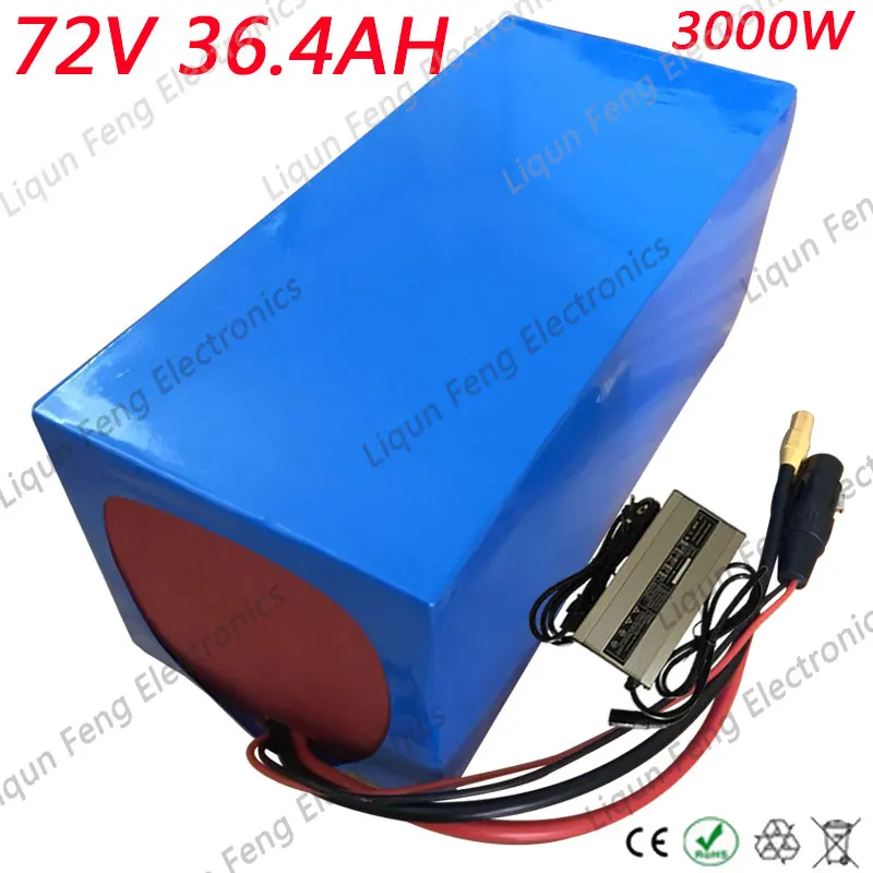 72V Lithium Battery 72V 35AH Electric battery 72V 3000W 4000W Electric bike tricycle wheelchair battery with 84V 5A charger