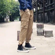 M-xxxl! новые мужские весенние Модные Винтажные повседневные штаны с карточками рабочие скейтборды мужские повседневные брюки плюс размер костюмы певицы