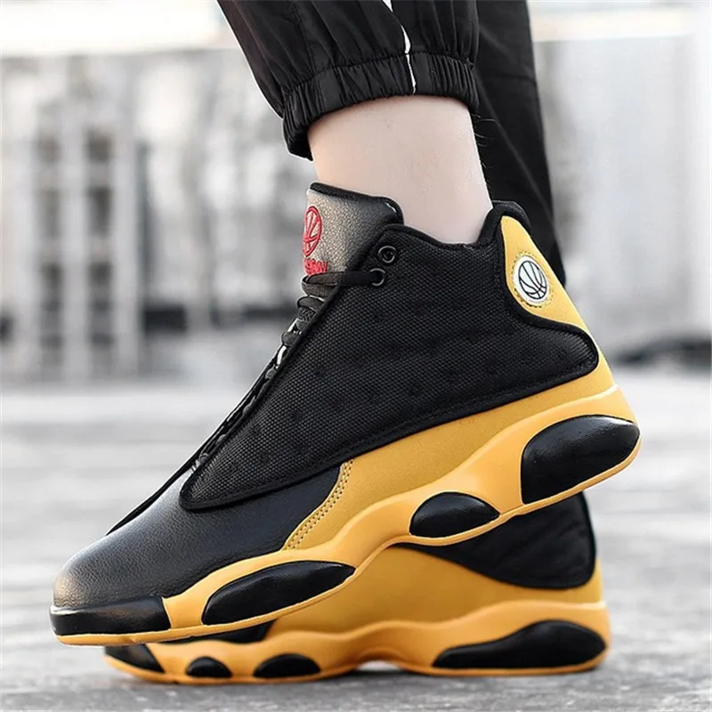 

Basketball shoes 2019 spring and autumn new high to help men's shoes outdoor leisure shock absorber shoes youth tide shoes