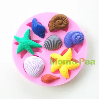 

Mom&Pea 0643 Free Shipping Snail & Shell Shaped Silicone Mold Cake Decoration Fondant Cake 3D Mold