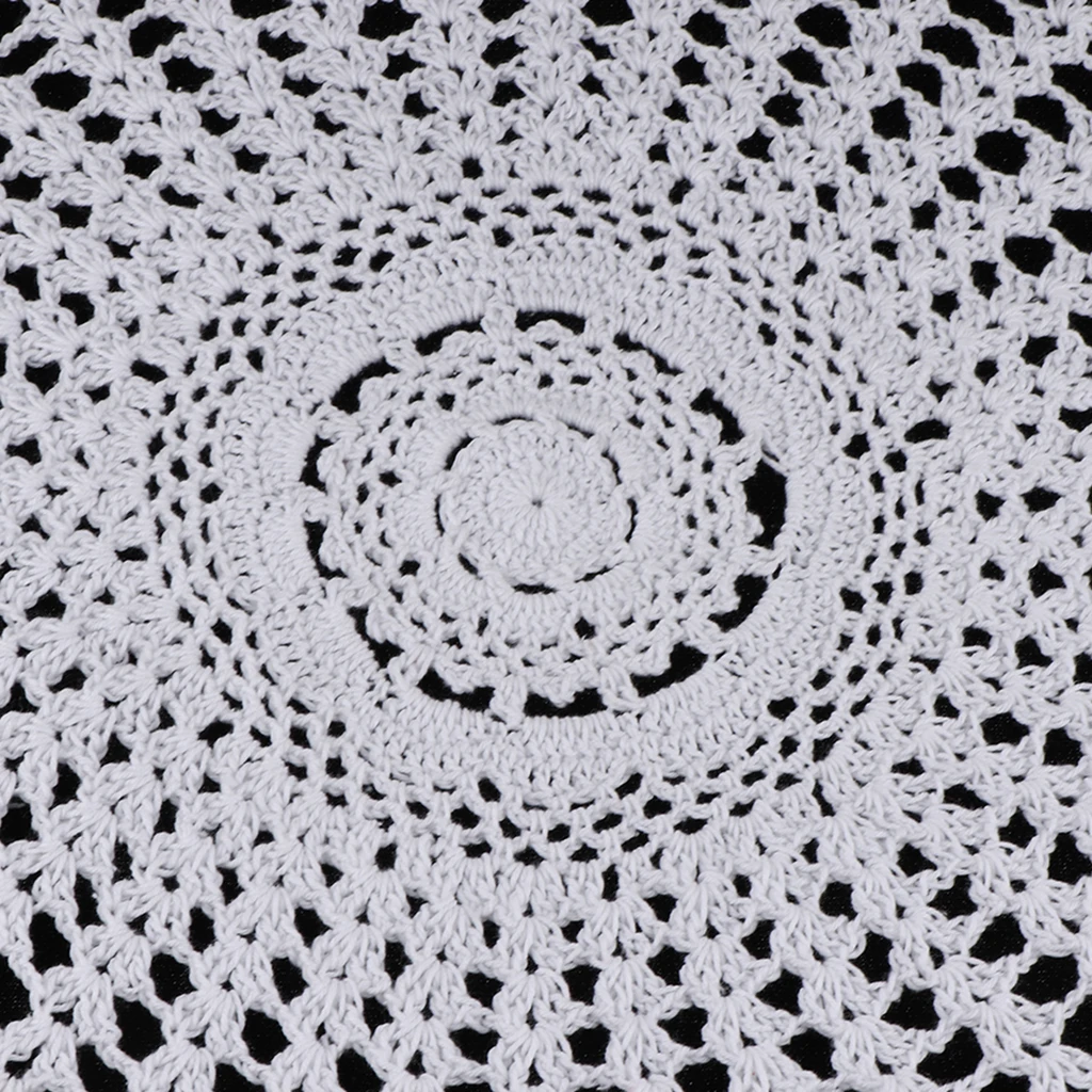 80 см ручной работы старинное пасторальное вязание крючком хлопок кружево Doily Doilies для дома свадьба день рождения настольное украшение