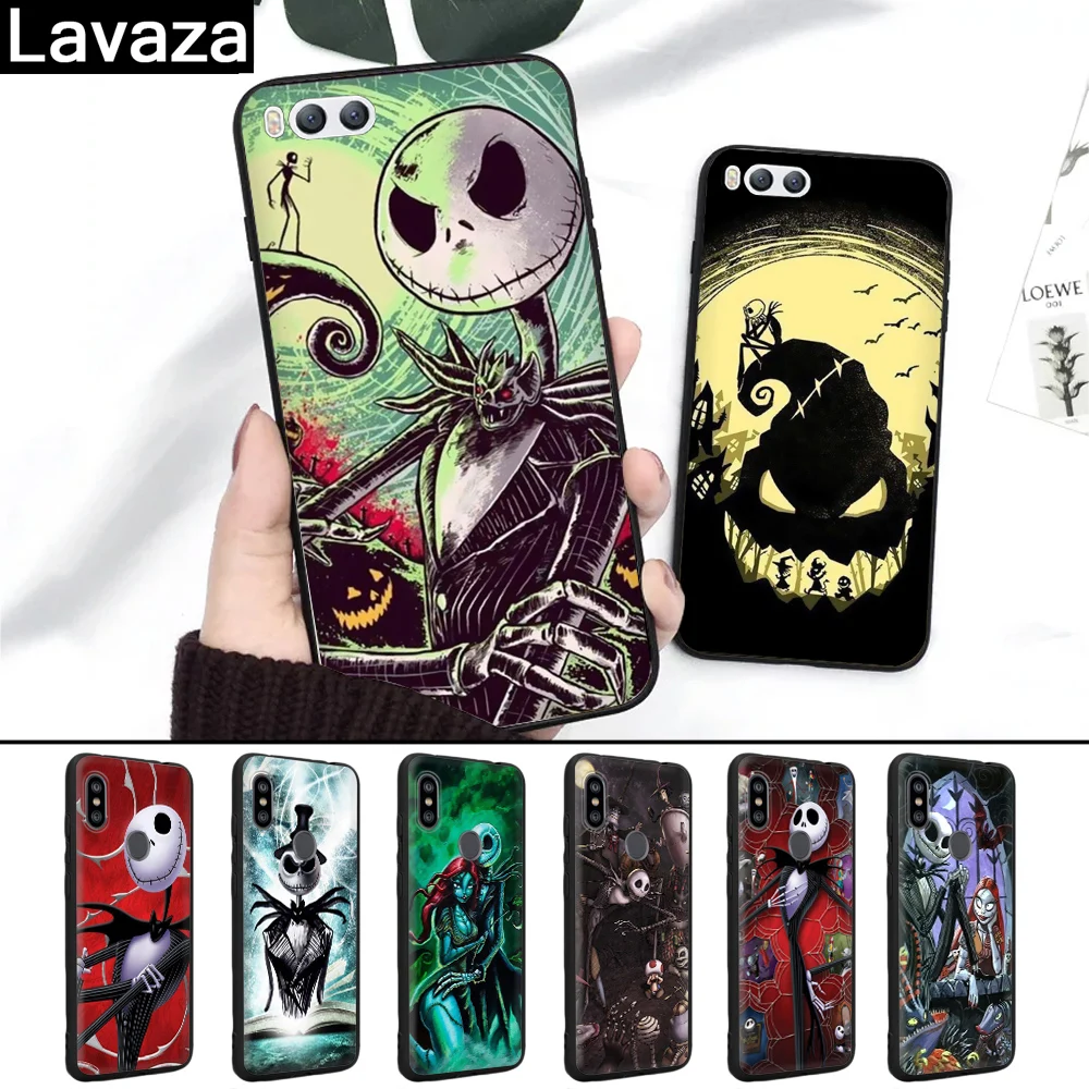 Силиконовый чехол Lavaza Jack Skellington для Xiaomi MI 6 8 9 SE Max 3 Lite F1 A1 A2 Mix 2S A3 Pro 9T CC9 | Мобильные