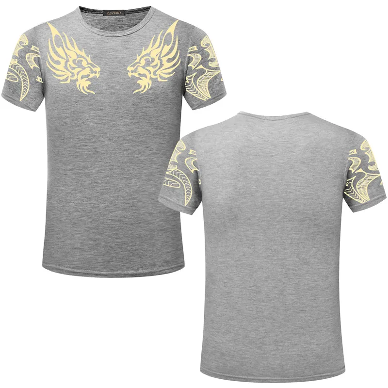 Модная брендовая новая мужская футболка с индийским принтом Повседневная