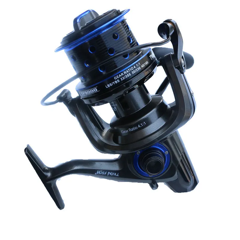 Lunker spinning reel balanced rotor worm shaft gear ratio fishing saltwater fresh water long