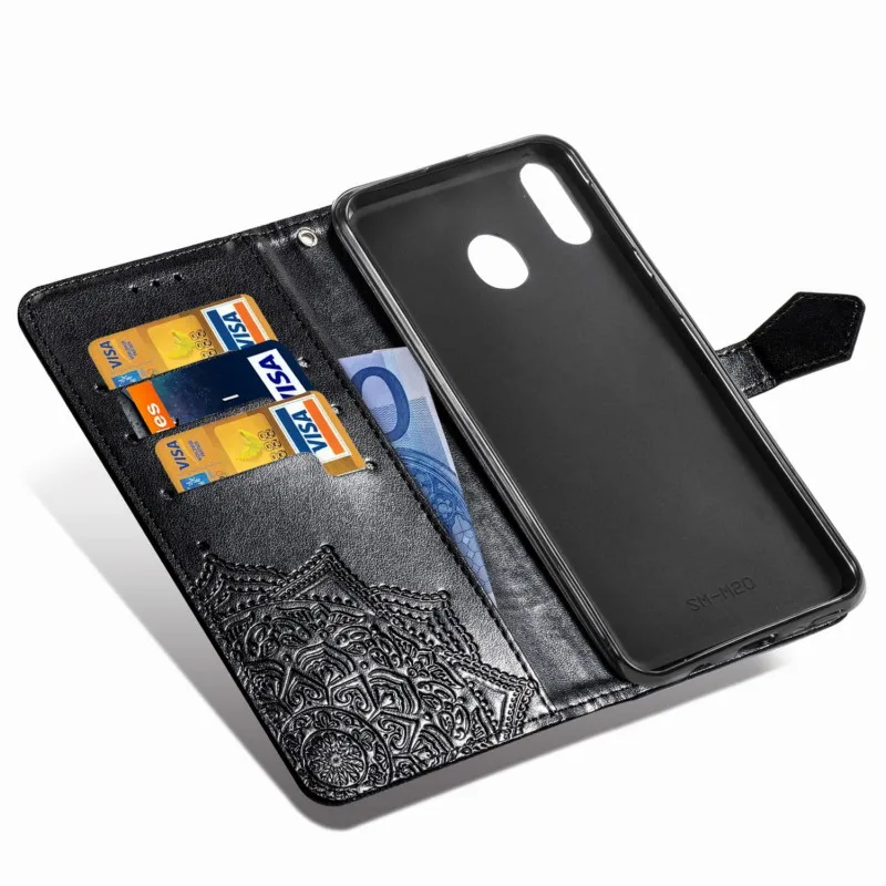 OEEKOL цветок дурмана откидная крышка кожаный чехол для samsung Galaxy M20/J4 /J3 /J2 Pro /J2 Prime/J2 Core/C8/A8 Plus