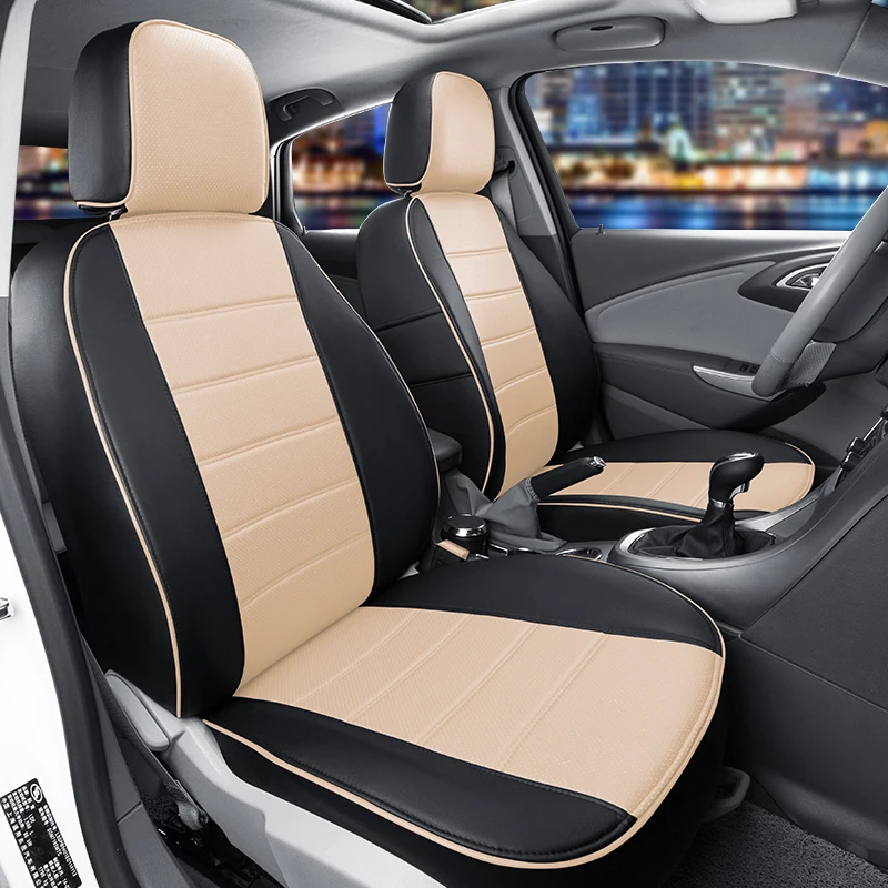 cartailor car seat cover custom fit for mitsubishi lancer pu leather