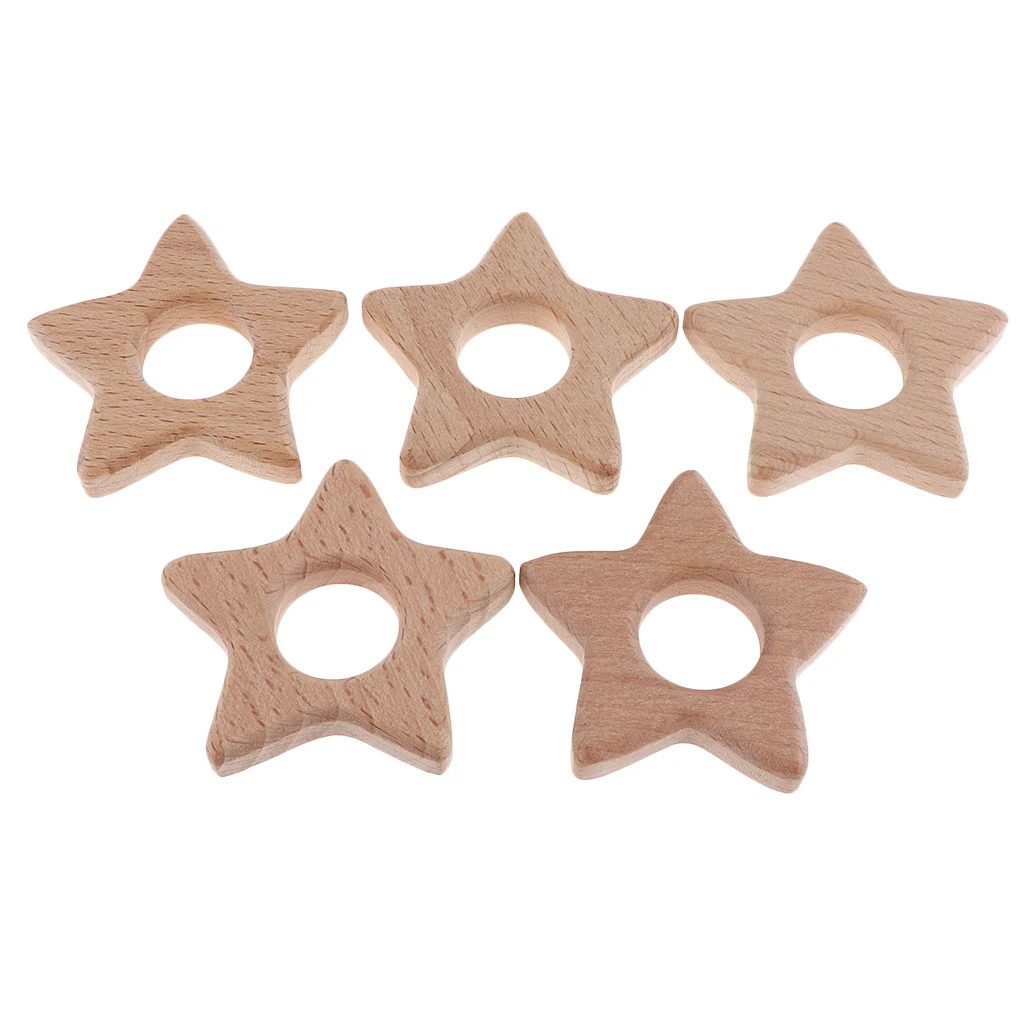 5Pcs Mixed Wooden Cutouts Wooden Shapes, Beech, Craft Shape, Embellishments, Decoration, Scrapbooking, DIY Art Wood Craft Pieces