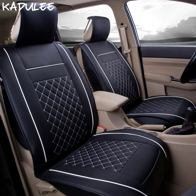 Чехлы для автомобильных сидений из искусственной кожи KADULEE land rover x9 dodge ram 1500 toyota