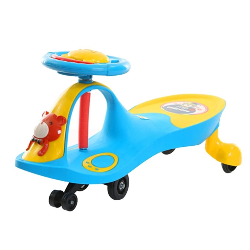 Kids Swing Car Ride on Car Anti slip Rotatable Wheel Tricycle Children