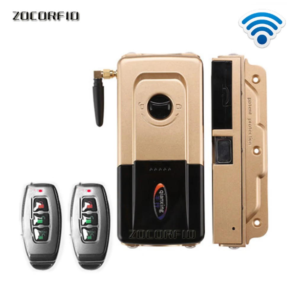 DIY Double control Electric Door Lock Wireless Control With Remote